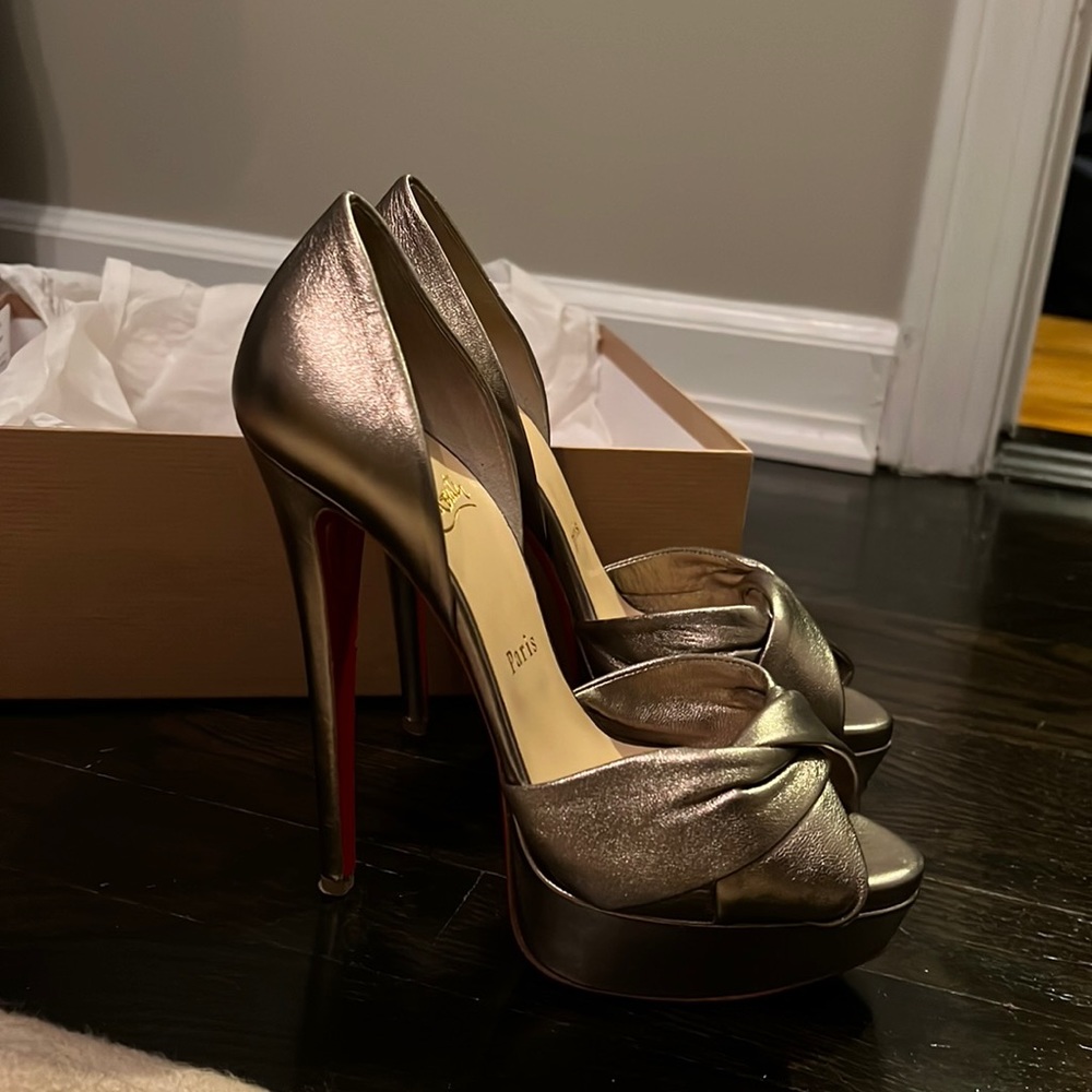 Christian Louboutin Volpi 150 Nappa silk 37 - Picture 4 of 11